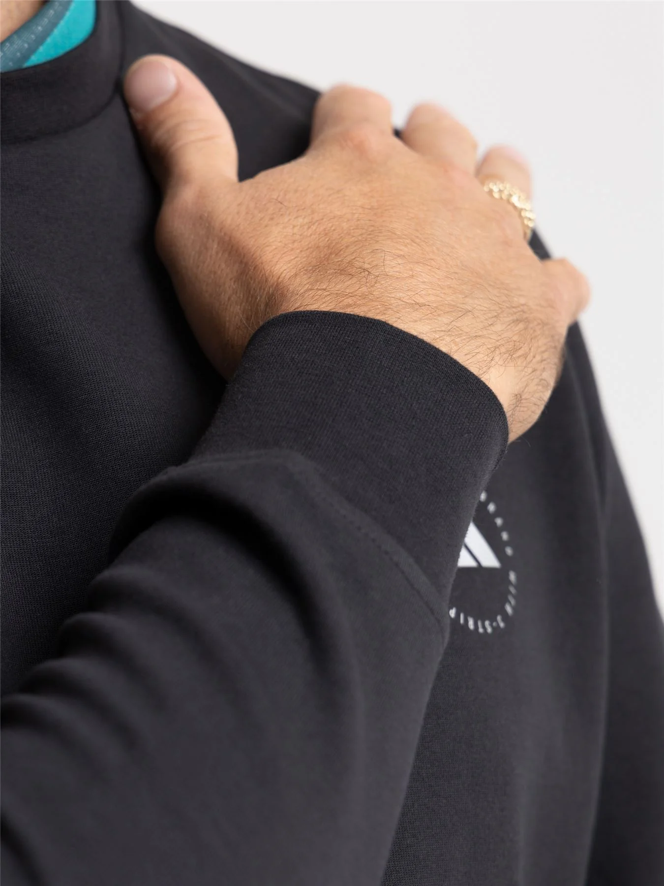Core Crew Neck Regular Fit Sweatshirt Black - Image 6