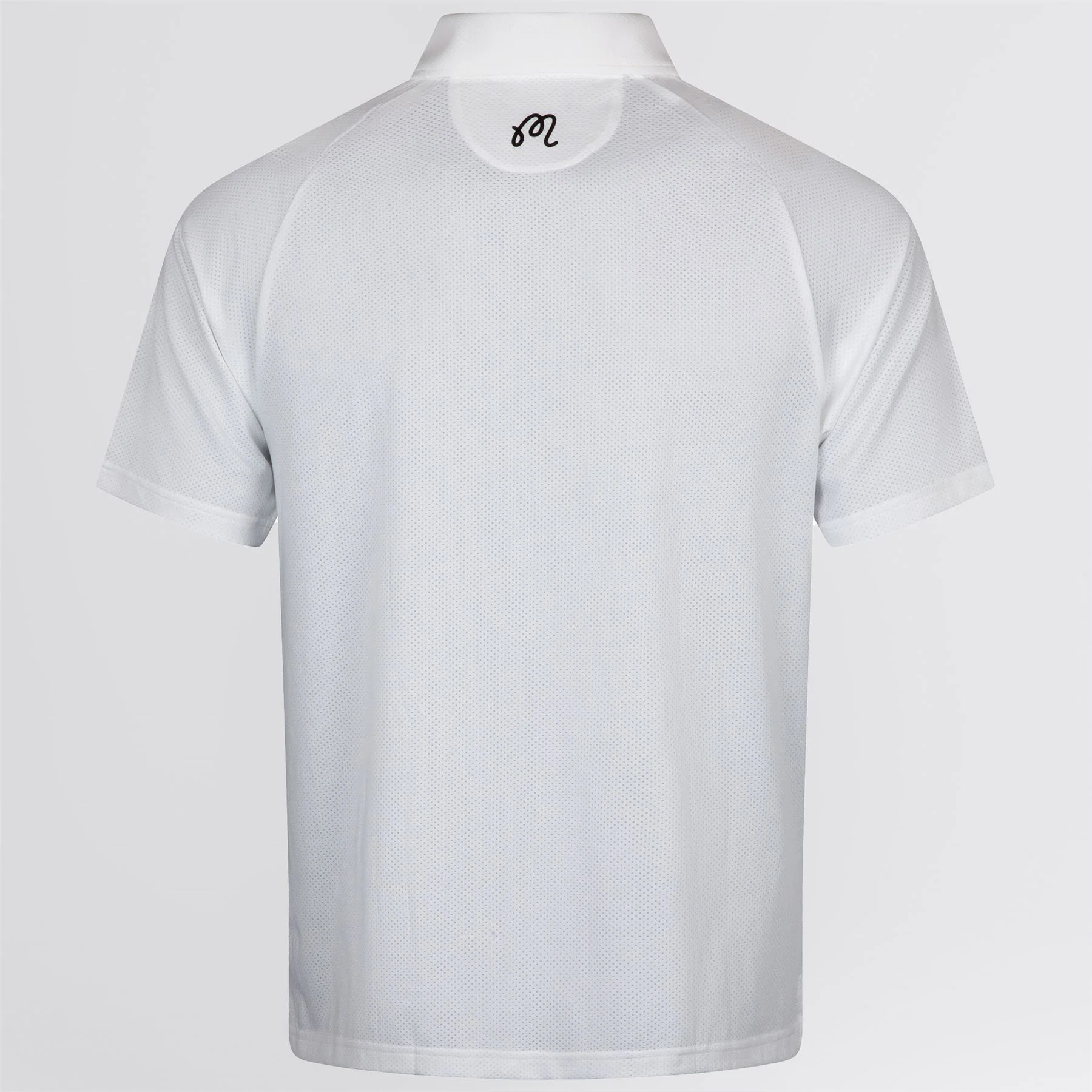 Evergreen Raglan Sleeve Mesh Polo White - Image 10