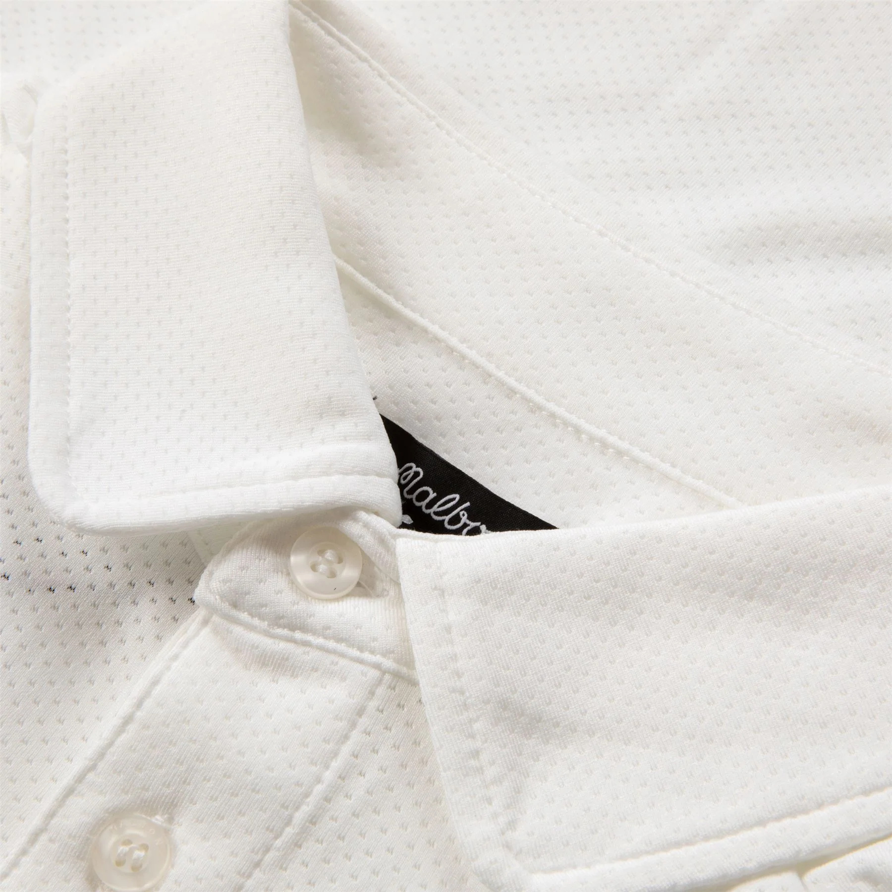 Evergreen Raglan Sleeve Mesh Polo White - Image 6