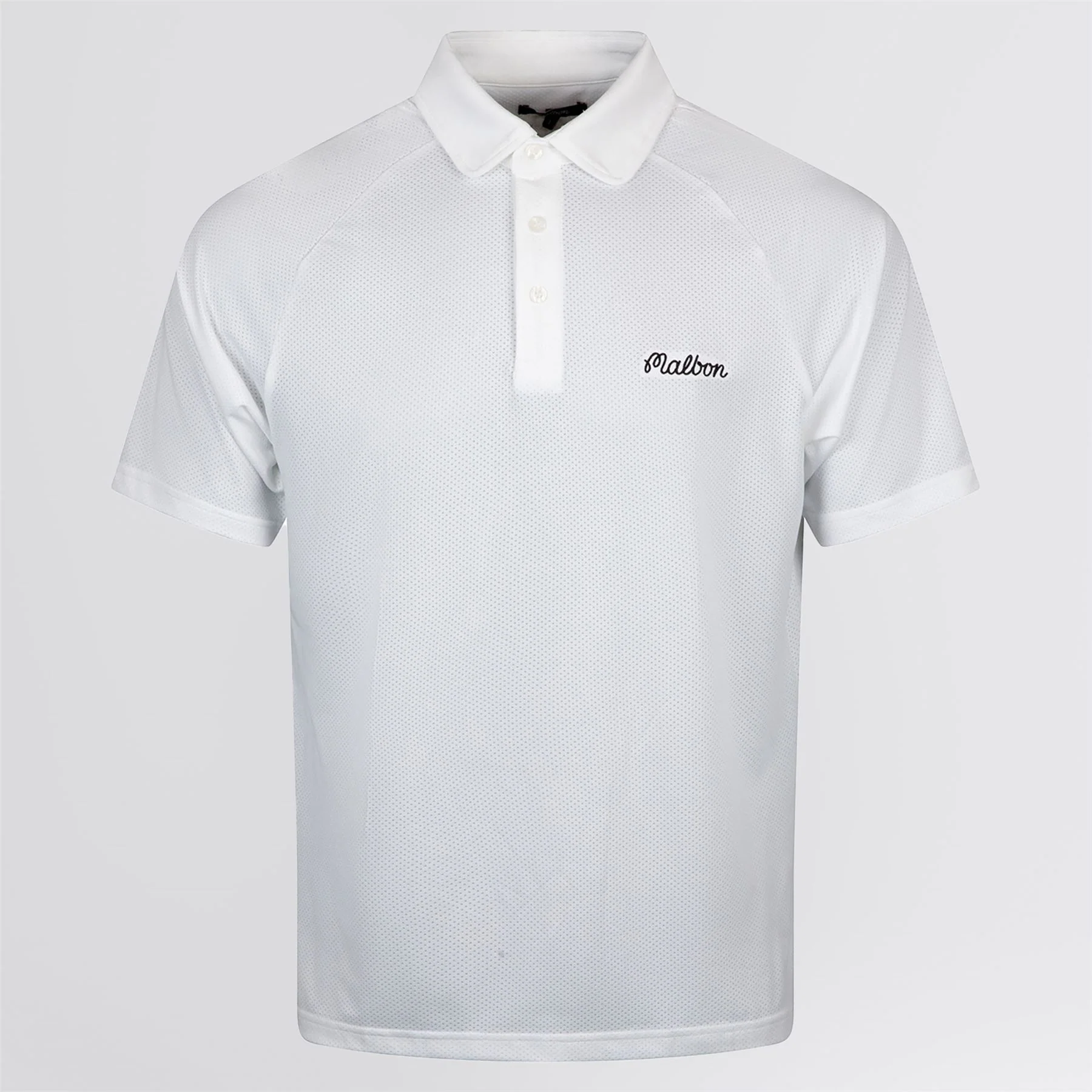 Evergreen Raglan Sleeve Mesh Polo White - Image 9
