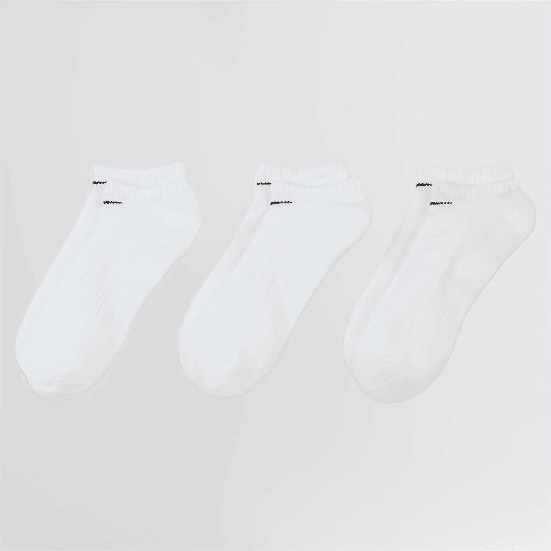 Everyday Cushioned Ankle Socks White/Black - Image 3