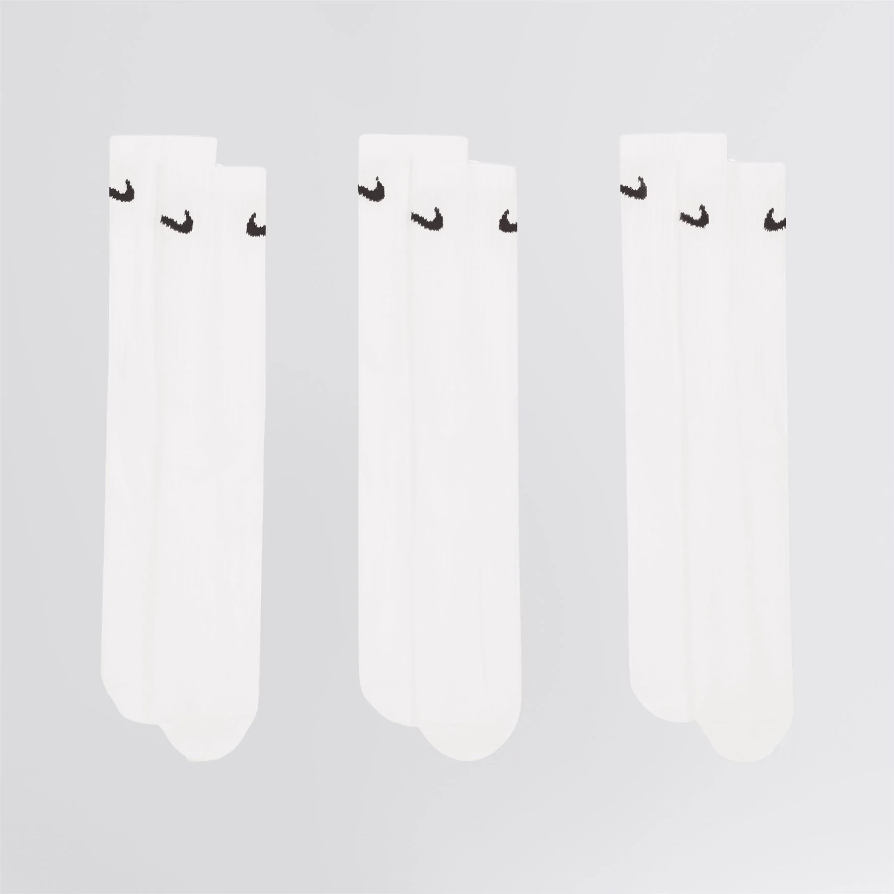 Everyday Lightweight Socks White/Black - Image 3