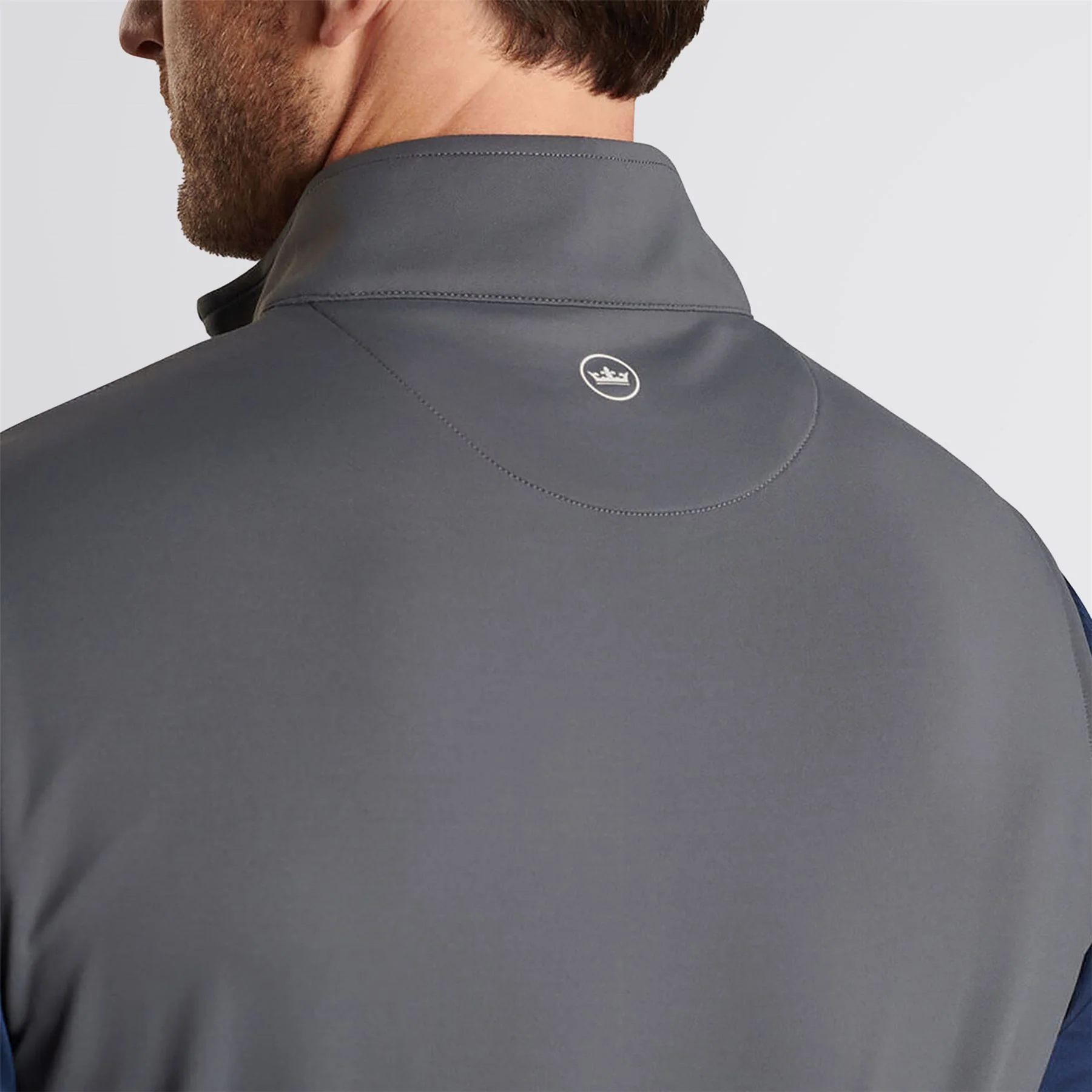 Galway Stretch Loop Ty Quarter Zip Vest Iron - Image 4