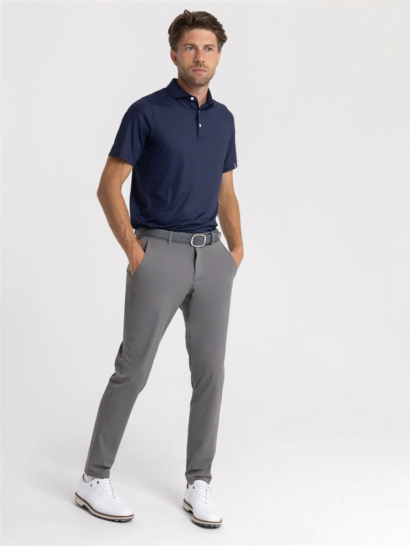 Iver Tailored Fit Trousers Steel Grey - Image 3